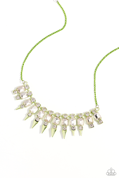 Punk Passion Green Necklace