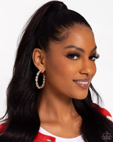 Paparazzi Accessories Presidential Pizzazz - Gold Hoop Earring