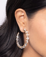 Paparazzi Accessories Presidential Pizzazz - Gold Hoop Earring