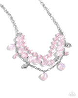 Paparazzi Accessories Cubed Cameo - Pink Necklace