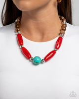 Paparazzi Accessories Sneaky Swirls - Multi Necklace