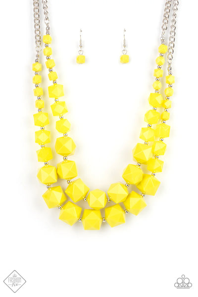 Summer Excursion Yellow Necklace