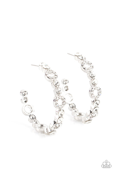 Paparazzi Accessories Swoon-Worthy Sparkle White Earring