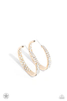 Paparazzi Accessories GLITZY By Association - Gold Hoop Earring
