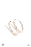 Paparazzi Accessories GLITZY By Association - Gold Hoop Earring