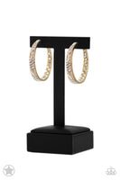 Paparazzi Accessories GLITZY By Association - Gold Hoop Earring