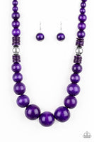 Paparazzi Accessories Panama Panorama Purple Necklace Set