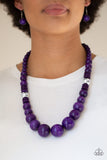 Paparazzi Accessories Panama Panorama Purple Necklace Set