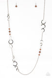 Paparazzi Accessories - Glowest of Glow Brown Necklace Set