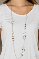 Paparazzi Accessories - Glowest of Glow Brown Necklace Set