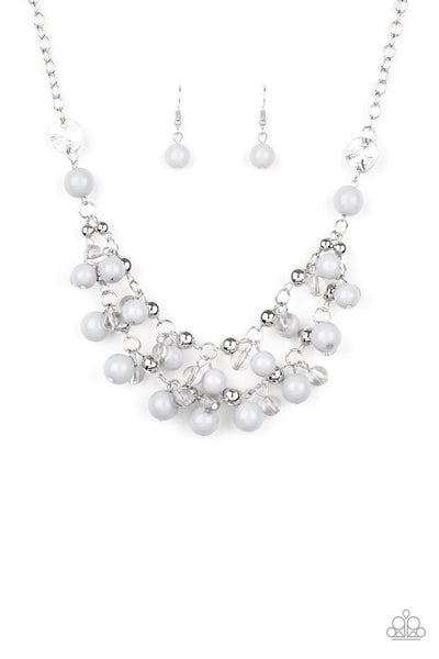 Paparazzi Accessories Seaside Soiree Silver Necklace