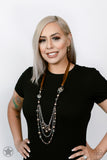 Paparazzi Accessories All The Trimmings Brown Necklace Set