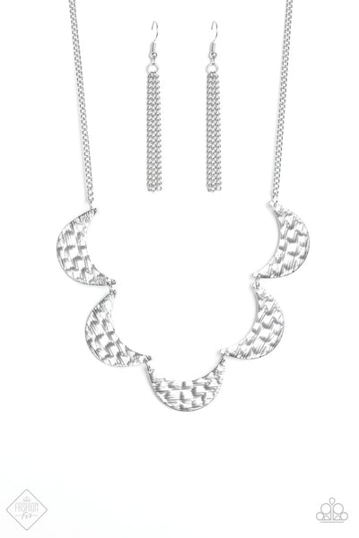 Paparazzi Accessories Lunar Lights Silver Necklace Set