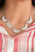 Paparazzi Accessories Lunar Lights Silver Necklace Set