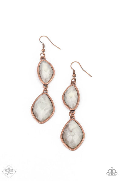 Paparazzi Accessories The Oracle Has Spoken Copper Earring - January '21 Fashion Fix