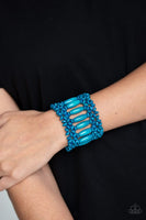 Paparazzi Accessories Barbados Beach Club Blue Bracelet