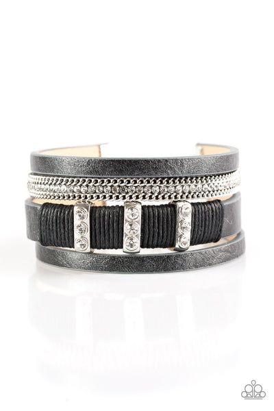 Paparazzi Accessories Fame Night Black Bracelet