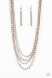Paparazzi Accessories - Intensely Industrial Brown Necklace Set