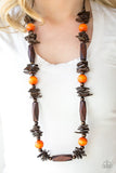 Paparazzi Accessories Cozumel Coast Orange Necklace Set