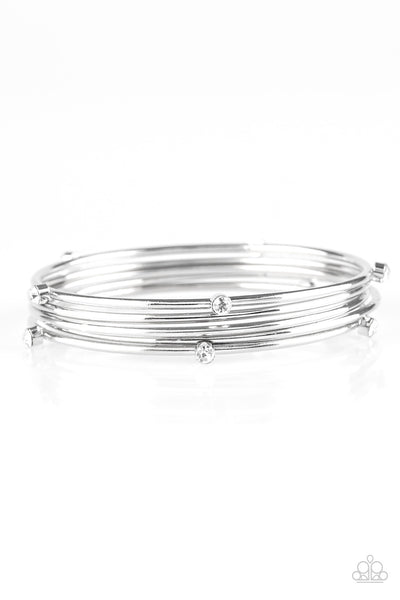 Paparazzi Accessories Delicate Decadence White Bracelet