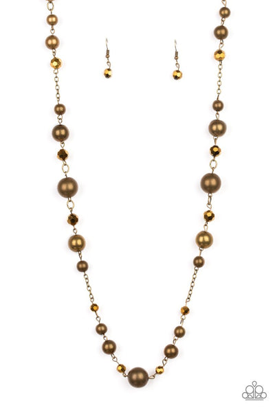Paparazzi Accessories Modernly Majestic Brass Necklace