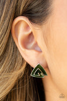Paparazzi Accessories On Blast - Green Earring