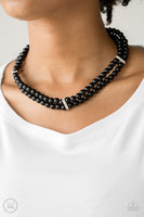 Paparazzi Accessories Put On Your Party Dress - Black Necklace Set