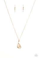Paparazzi Accessories Tell Me A Love Story - Gold Necklace Set