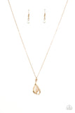 Paparazzi Accessories Tell Me A Love Story - Gold Necklace Set