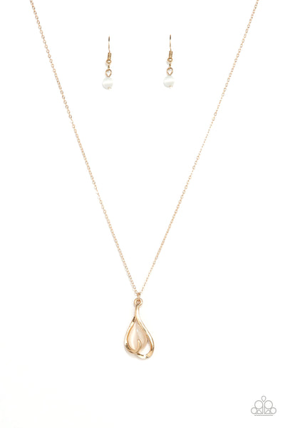 Paparazzi Accessories Tell Me A Love Story - Gold Necklace Set