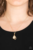 Paparazzi Accessories Tell Me A Love Story - Gold Necklace Set