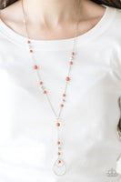 Paparazzi Accessories Sandstone Savannahs - Orange Necklace Set