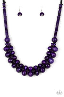 Paparazzi Accessories Caribbean Cover Girl Purple Necklace Set
