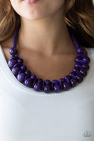 Paparazzi Accessories Caribbean Cover Girl Purple Necklace Set