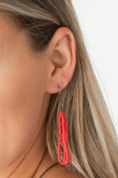 Paparazzi Accessories Badlands Beauty Red Necklace Set