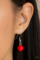 Paparazzi Accessories Friday Night Fringe Red Necklace Set