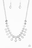 Paparazzi Accessories Geocentric - Silver Necklace Set