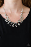 Paparazzi Accessories Geocentric - Silver Necklace Set