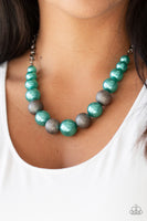 Paparazzi Accessories Color Me CEO - Green Necklace Set