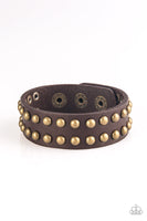 Paparazzi Accessories Biker Bold Brown Urban Bracelet