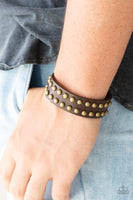 Paparazzi Accessories Biker Bold Brown Urban Bracelet