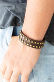 Paparazzi Accessories Biker Bold Brown Urban Bracelet
