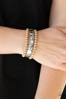 Paparazzi Accessories - Fiesta Flavor Brown Bracelets