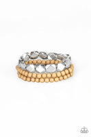 Paparazzi Accessories - Fiesta Flavor Brown Bracelets