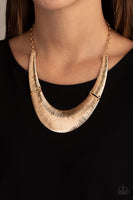 Paparazzi Accessories Feast or Famine - Gold Necklace Set