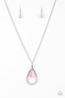 Paparazzi Accessories Teardrop Tranquility - Pink Necklace