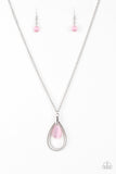 Paparazzi Accessories Teardrop Tranquility - Pink Necklace
