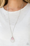 Paparazzi Accessories Teardrop Tranquility - Pink Necklace