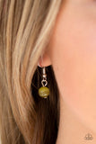 Paparazzi Accessories Teardrop Tranquility Green Necklace Set