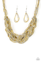Paparazzi Accessories City Catwalk - Gold Necklace Set